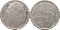 BELGIUM FRANC Leopold II. 1865-1909 -