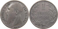 BELGIUM FRANC Leopold II. 1865-1909 -