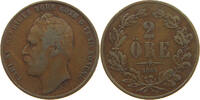 SWEDEN 2 ÖRE Karl XV. (1859-1872) -
