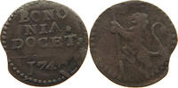 PAPAL STATES QUATTRINO BENEDICT XIV. 1740-1758 BOLOGNA -