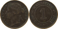 MAURITIUS CENT Victoria 1837-1901 -