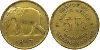 CONGO BELGIAN 5 FRANCS -