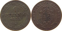 SACHSEN ALBERTINISCHE LINIE PFENNIG Johann (1854-1873) -