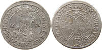 HAUS HABSBURG 3 KREUZER Erzherzog Ferdinand Karl (1632-1662) -