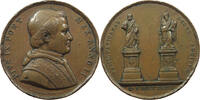 VATICAN MEDAL Pius IX. 1846-1878 Girometti Aufstellung zweier Peter und Paulstatuen im Vatikan -