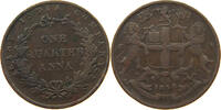 INDIA BRITISH 1/4 ANNA 1858 Victoria 1837-1901 EAST INDIA COMPANY S-SS 10.41 £  +  5.20 £ shipping