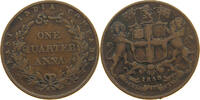INDIA BRITISH 1/4 ANNA 1858 Victoria 1837-1901 EAST INDIA COMPANY S-SS 11.28 £  +  5.20 £ shipping
