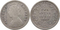 INDIA BRITISH 2 ANNAS 1889 Victoria 1837-1901 S-SS 20.82 £  +  5.20 £ shipping