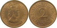 MAURITIUS 2 CENTS Elizabeth II. (1952-2022) -