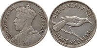NEW ZEALAND 6 PENCE 1934 George V. (1910-1936) SS 18.22 £  +  5.20 £ shipping