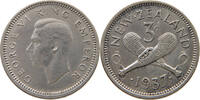 NEW ZEALAND 3 PENCE George VI. (1936-1952) -