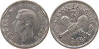 NEW ZEALAND 3 PENCE George VI. (1936-1952) -