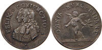 BAYERN MINIATURMEDAILLE Maximilian II. Emanuel 1679-1726. Auf seine Vermählung mit Kunigunde -