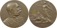 HAUS HABSBURG MEDAILLE FRANZ JOSEPH I. 1848-1916 Neuberger und A. Hartig. Auf Beginn des I. Weltkriegs -