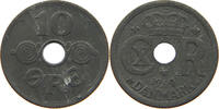 DENMARK 10 ÖRE Christian X. (1912-1947) MINTING ERROR IN DATE (4) -