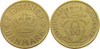 DENMARK 2 KRONER Christian X. (1912-1947) -