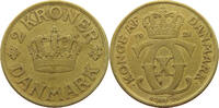 DENMARK 2 KRONER Christian X. (1912-1947) -