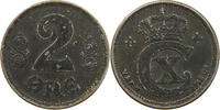 DENMARK 2 ÖRE Christian X. (1912-1947) -