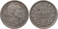 NETHERLANDS 10 CENTS Willem III. 1849-1890 -