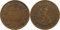 NETHERLANDS 2 1/2 CENTS Wilhelmina 1890-1948 -