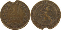 NETHERLANDS 2 1/2 CENTS Wilhelmina 1890-1948 -
