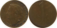 NETHERLANDS CENT Wilhelmina 1890-1948 MINTING ERROR -