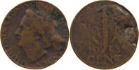 NETHERLANDS CENT Wilhelmina 1890-1948 MINTING ERROR -