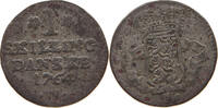 DENMARK SKILLING FREDERIK V. (1746-1766) -