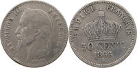 FRANCE 50 CENTIMES Napoleon III. (1852-1870) -