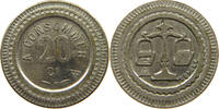 FRANCE 20 CENTIMES CONSOMMER TOKEN SCALES -