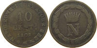 ITALY STATES NAPOLEON I. 10 CENTESIMI Napoleon I. (1804-1814, 1815) -