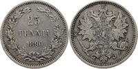 FINLAND 25 PENNIÄ Alexander III (1881-1894) -