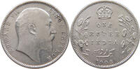 INDIA BRITISH RUPEE Edward VII., 1901 - 1910 -