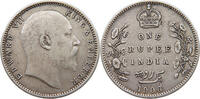 INDIA BRITISH RUPEE Edward VII., 1901 - 1910 -