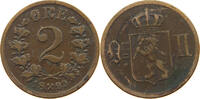 NORWAY 2 ÖRE Oscar II. (1872-1907) -