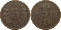 NORWAY 5 ÖRE Oscar II. (1872-1907) -