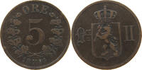 NORWAY 5 ÖRE Oscar II. (1872-1907) -