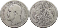 SWEDEN 2 KRONOR Oscar II. (1872-1907) -