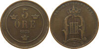 SWEDEN 5 ÖRE Oscar II. (1872-1907) -