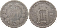 SWEDEN 50 ÖRE Oscar II. (1872-1907) -