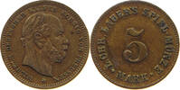 DEUTSCHES REICH JETON Wilhelm I. (1861-1888) 5 MARK LAUER -