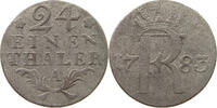BRANDENBURG PREUSSEN Friedrich II. der Große (1740-1786) 1/24 TALER 1783 A S