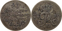 SCHLESWIG-HOLSTEIN KÖNIGLICHE LINIE 2 1/2 SCHILLING Friedrich VI. von Dänemark 1808-1839 -