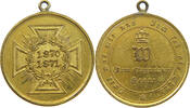 BRANDENBURG PREUSSEN MEDAILLE Wilhelm I. (1871), Deutsch-Französischer Krieg 1870/71, Dem Siegreichen Heere -