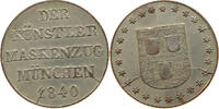 BAYERN MEDAILLE Ludwig I. (1825-1848): auf den Künstlermaskenzug in München -