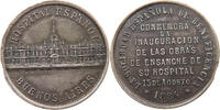 ARGENTINA MEDAL BUENOS AIRES 1884 ZUCCOTTI HOSPITAL ESPANOL 3 -
