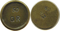 GREAT BRITAIN WEIGHT 50 GRAINS COIN WEIGHT -