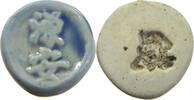 SIAM THAILAND TOKEN Siamese Gambling token Porzellan, PORCELAIN -