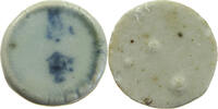 SIAM THAILAND TOKEN Siamese Gambling token Porzellan, PORCELAIN -