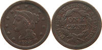 UNITED STATES OF AMERICA LARGE CENT Braided Hair -